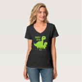 Cool Daddysaurus Rex Dino T-Shirt (Vorderseite Vollansicht)