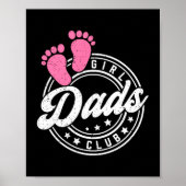 Cool Dads Club Father's Day From Daughter Funny Da Poster (Vorne)