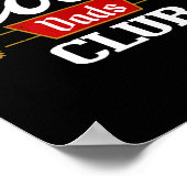 Cool Dads Club Shirt Father's Day From Daughter So Poster (Ecke)