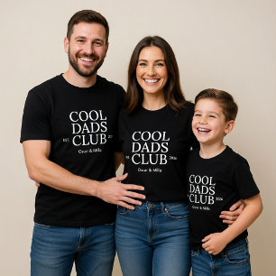 Cool Dads Club Shirt Personalisiertes Dad Maßgesch