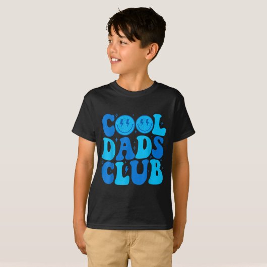 Cool Dads Club Shirt Retro Groovy Dad Father's Day (Vorne ganz)