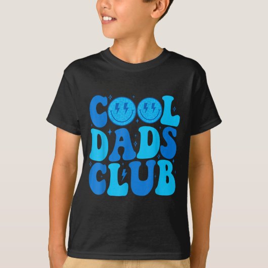 Cool Dads Club Shirt Retro Groovy Dad Father's Day (Vorderseite)