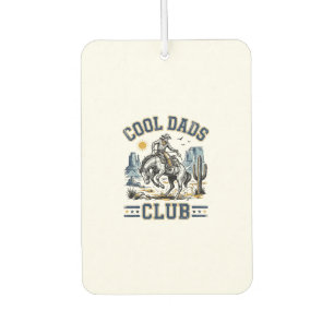 Cool Dads Club Vintage-Cowboy-Western-Shirt-Design Autolufterfrischer