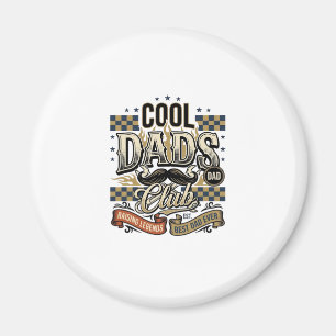 Cool Dads Club Vintage Gravur Dad Shirt Design_ Magnet