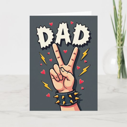 Cool Dads Siegeshand Karte (Vorderseite)