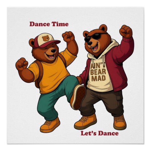 Cool Dancing Bears Poster (Vorderseite)