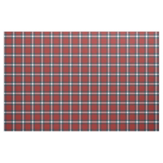 Cool Dark Blue White Red Buffalo Lumberjack Karier Stoff (Fat Quarter (45,7 x 55,9 cm))