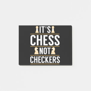 cool, das ist Schach, nicht Dame, Dame-Spieler Ges Post-it Klebezettel