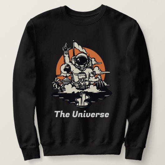 Cool Das Universum l Astronautenraum Sweatshirt (Design vorne)