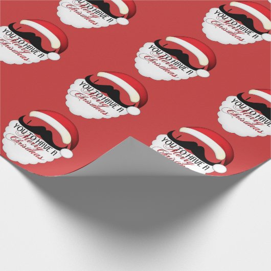 Cool, dass ich dir einen Schnurrbart mache, um fro Geschenkpapier (Ecke)