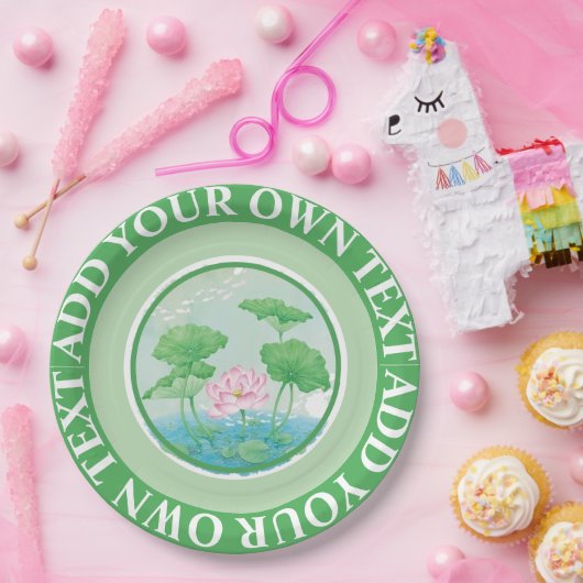 Cool dekorierte, individuell anpassbare Papierplat Pappteller (Party)