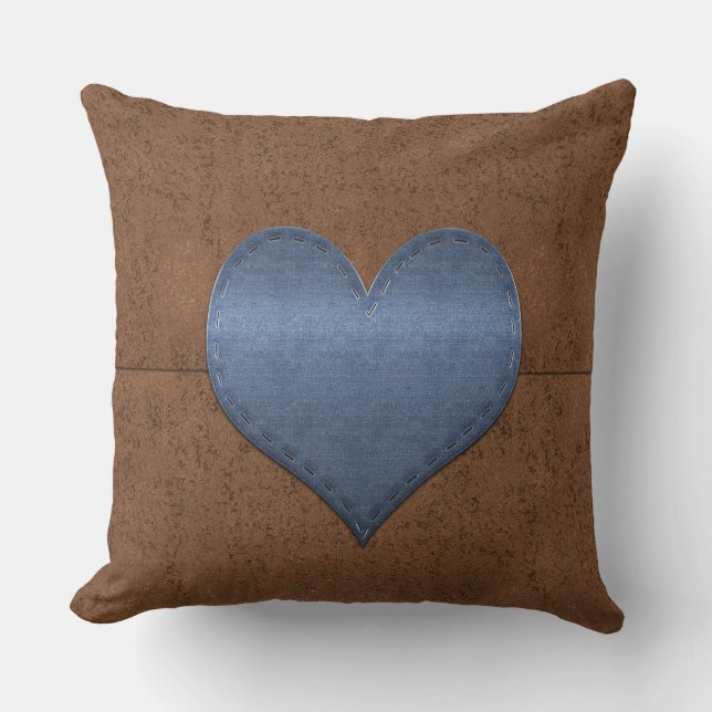 Cool Denim Look Kissen (Vorderseite)