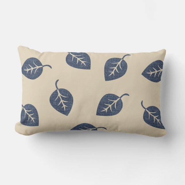 Cool Denim Look Lendenkissen (Vorderseite)