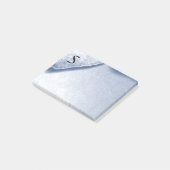 Cool Denim Look Personal Initial Post-it Klebezettel (angewinkelt)