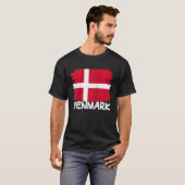 Cool Denmark Flag Raglan Baseball T-Shirt (Vorne ganz)