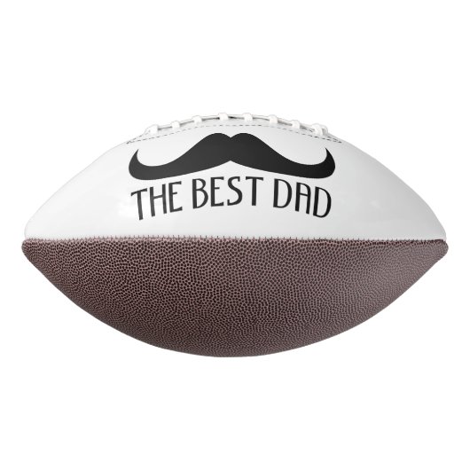 Cool Der beste Vater Black Mustache Vatertag Football (Gedreht 270)