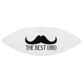 Cool Der beste Vater Black Mustache Vatertag Football (Panel)