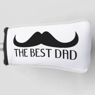 Cool Der beste Vater Black Mustache Vatertag Golf Headcover