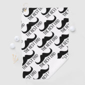 Cool Der beste Vater Black Mustache Vatertag Golfhandtuch (Insitu)