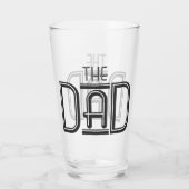 Cool Der Vater mit schwarzem Text Glas (Rückseite)