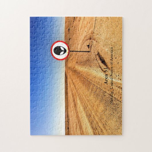 Cool Desolate Alien Area 51 Nevada USA Puzzle (Vertikal)