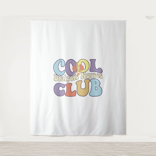 Cool Dialysis Nurses Club RN Nephrologie Wandteppich (Vorderseite)