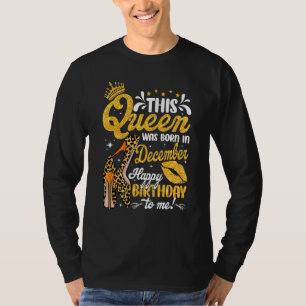 Cool diese Königin Geboren im Dezember Leopard Hoc T-Shirt