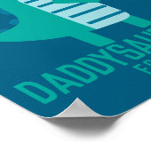 Cool Dino Daddysaurus Rex New Dad Fathers Day  Poster (Ecke)