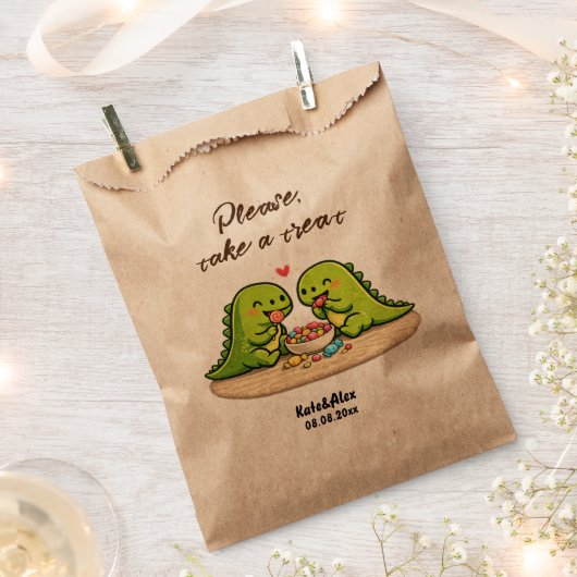 Cool dino eating candy geschenktütchen (Ausgeschnitten)