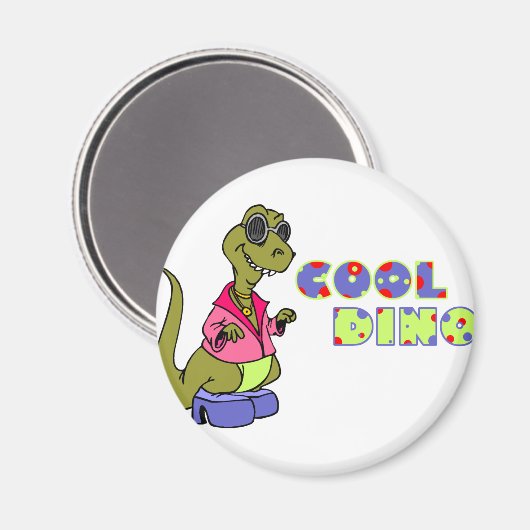 Cool Dino Magnet (Vorderseite/Rückseite)