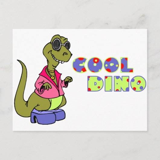 Cool Dino Postkarte (Vorderseite)