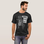 Cool Dino Sore Funny Dinosaur T Rex Workou T-Shirt (Vorne ganz)