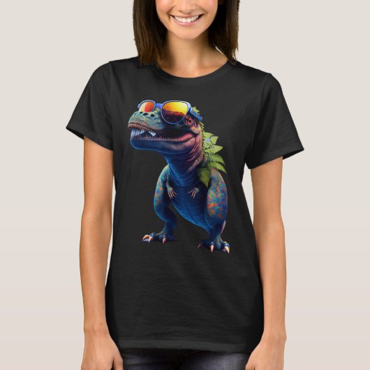 Cool dinosaur baby Tyrannosaurus Rex T-Shirt (Vorderseite)