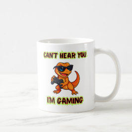Cool Dinosaur Gamer Kaffeetasse