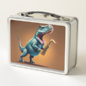 Cool Dinosaur Metal Lunchbox (Rückseite)