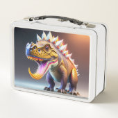 Cool Dinosaur Metal Lunchbox (Rückseite)