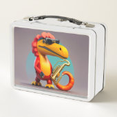 Cool Dinosaur Metal Lunchbox (Rückseite)