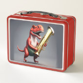 Cool Dinosaur Metal Lunchbox (Rückseite)