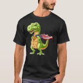 Cool Dinosaur T-Rex T Shirt, Super Captain USA Her T-Shirt (Vorderseite)