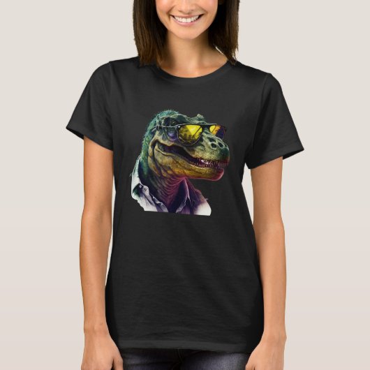 Cool  dinosaur Tyrannosaurus Rex T-Shirt (Vorderseite)