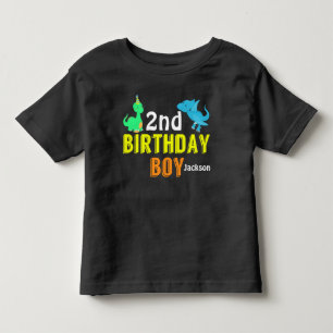 Cool Dinosaurier Geburtstag Junge Party Custom Kleinkind T-shirt