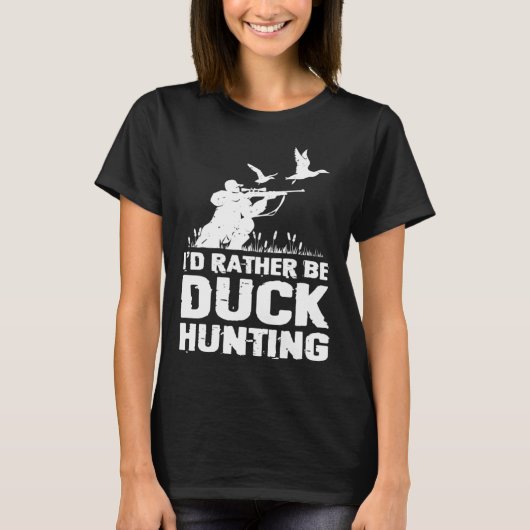 Cool Distressed Vintage Duck Hunting T-Shirt (Vorderseite)