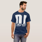 Cool DJ Beat Disk Jockey T-Shirt (Vorne ganz)