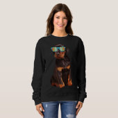 Cool Doberman Puppy Sweatshirt (Vorne ganz)