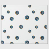 Cool Doc.Com Kryptowährung-Zeichenmuster Geschenkpapier (Flach)