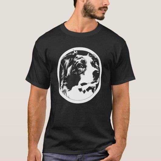 Cool Dog Cute Australian Shepherd Animal T-Shirt (Vorderseite)