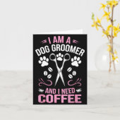 Cool Dog Groomer Art For Men Women Dog Grooming Pe Karte (Gelbe Blume)