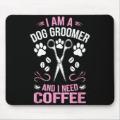 Cool Dog Groomer Art For Men Women Dog Grooming Pe Mousepad (Vorne)