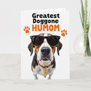 Cool Dog Mom Greatest Karte
