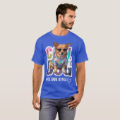 Cool Dog Style Retro Girl T-Shirt (Vorne ganz)
